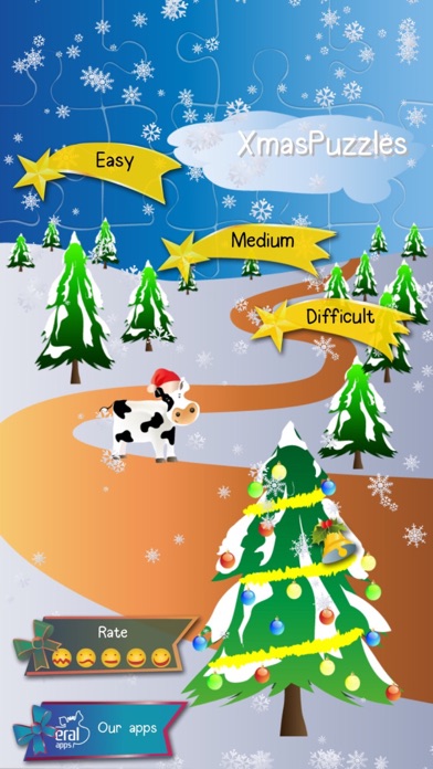 Xmas Jigsaws Puzzle Game: Farm Screenshot