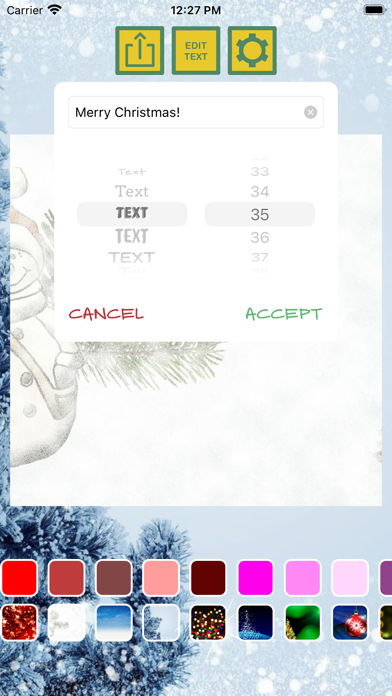 Personal Christmas cards Screenshot