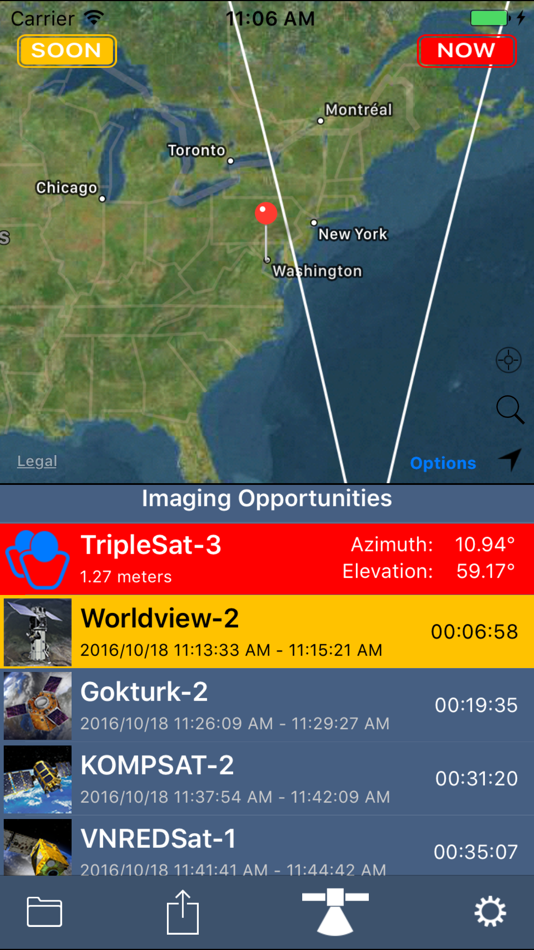 #1. SpyMeSat (iOS) Podle: Orbit Logic