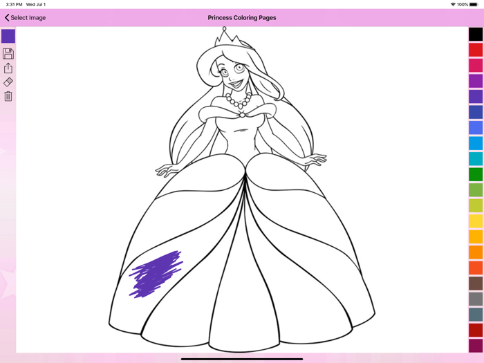 Princess Coloring Pages and Book