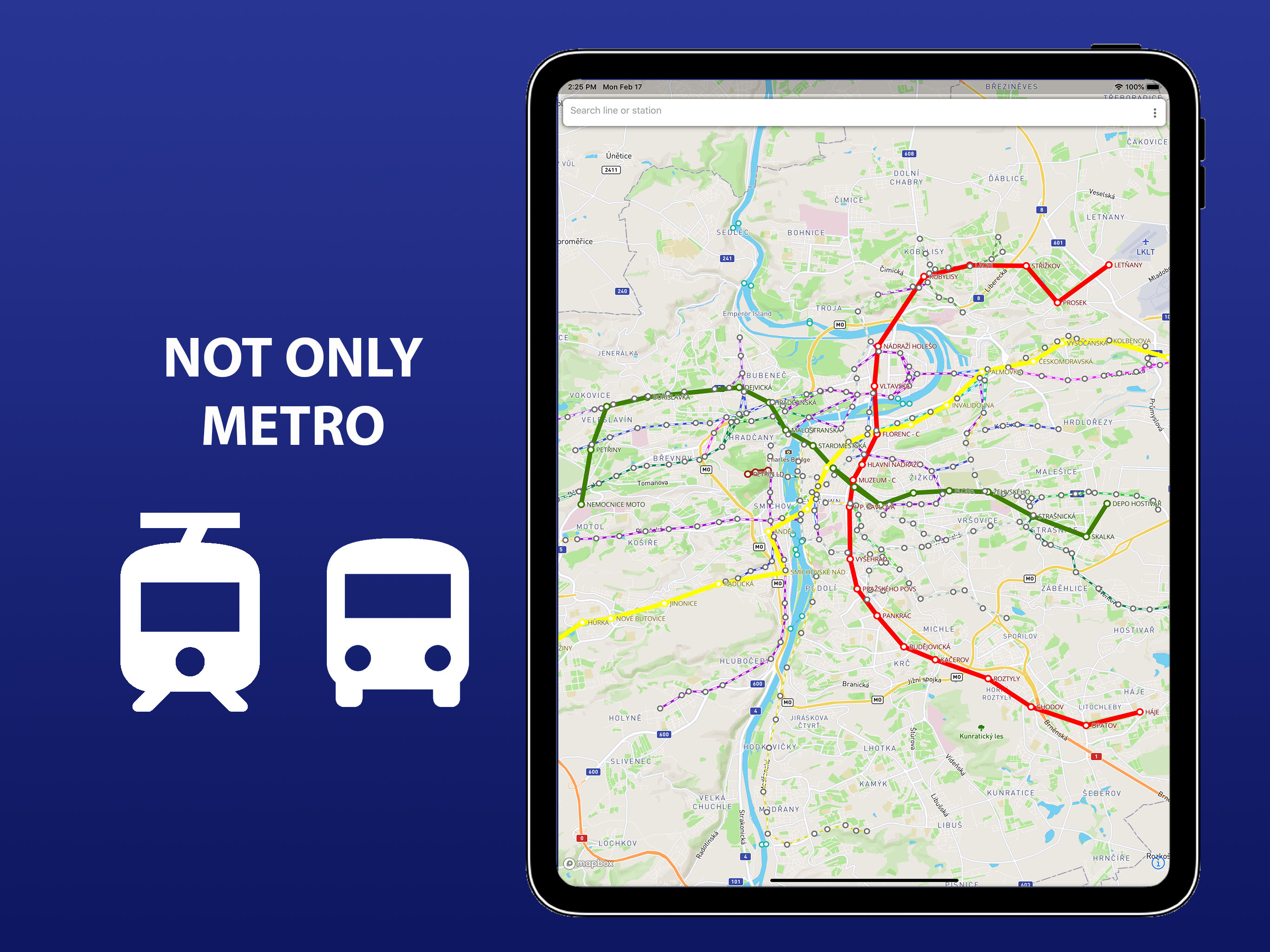 Public transport map Prague screenshot 10