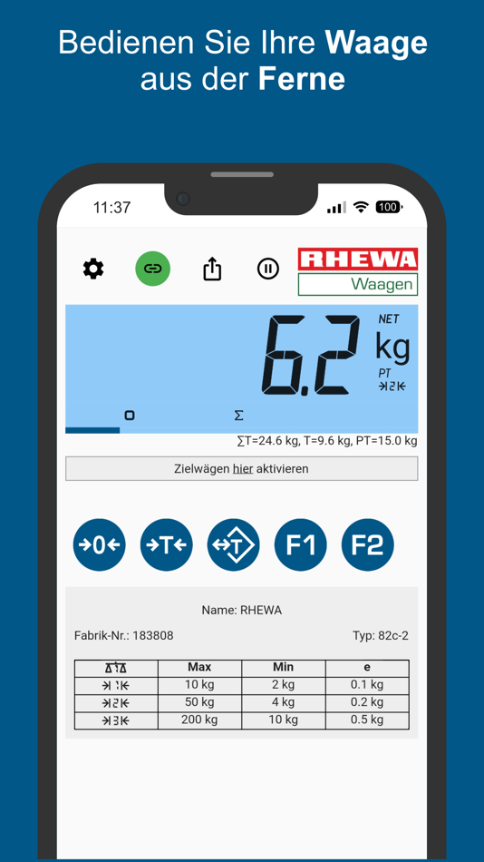 #1. RHEWA Remote Scale (iOS) By: RHEWA-WAAGENFABRIK August Freudewald GmbH & Co. KG