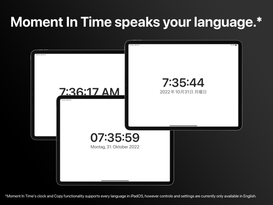 Moment In Time - Clock iPad screenshot 8 - Utilities app