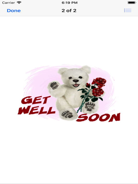 Get Well Soon Stickers 2018 iPad screenshot