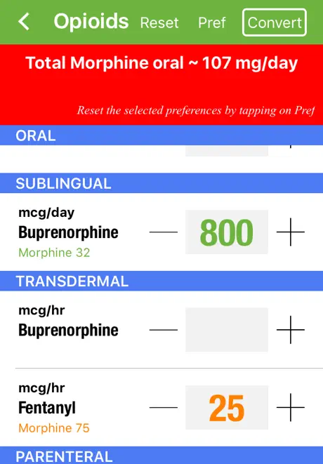 Opioid Calculator