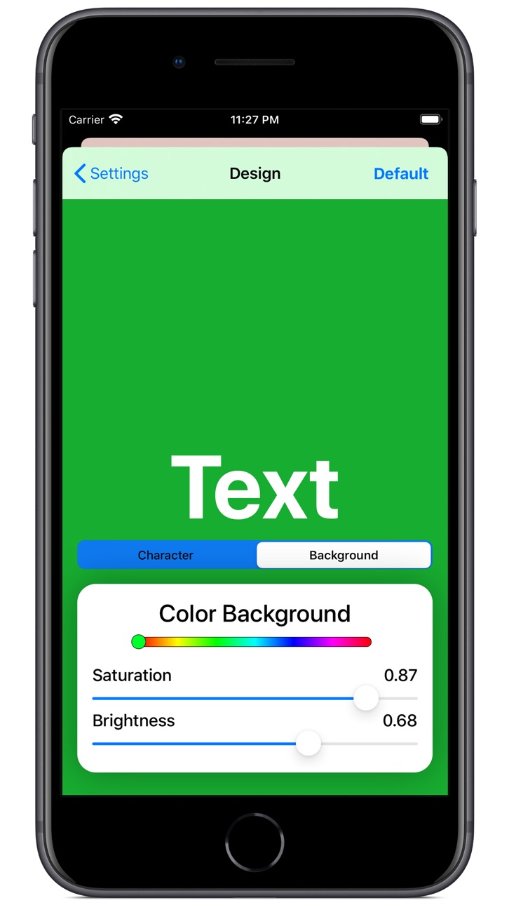 iPhone screenshot