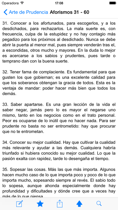 Oráculo manual arte prudencia Screenshot