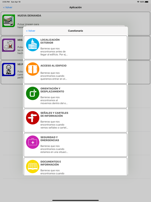 CEAccesibles iPad screenshot