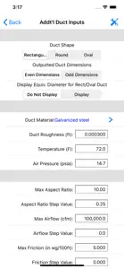 ASHRAE HVAC Duct Sizer screenshot #5 for iPhone