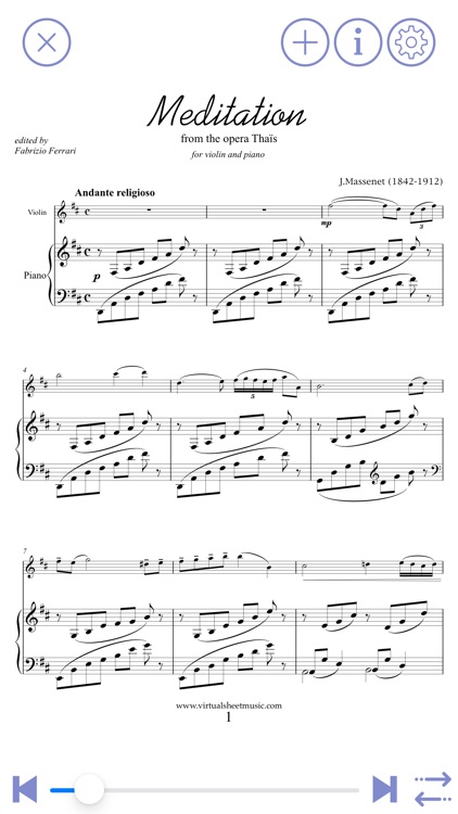 Virtual Sheet Music