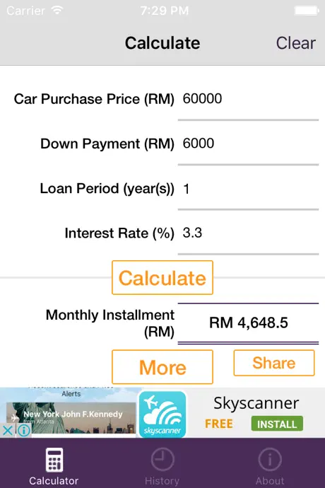 Malaysia Car Loan Calculator