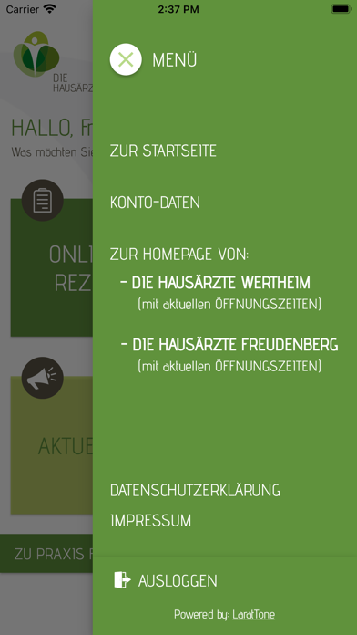 die Hausärzte – Patienten-App Screenshot
