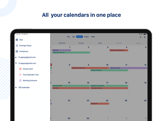 ‎Tiny Calendar Pro Screenshot