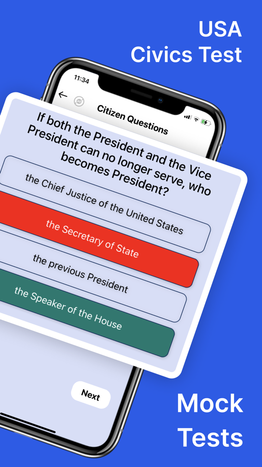 #3. USA Civics Test & Case Tracker (iOS) Podle: Yash Dudhatra