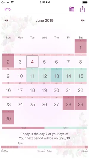 My Period Calendar screenshot 1