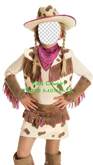 Kids Cowgirl Photo Montage screenshot 4