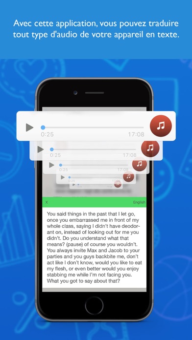 Screenshot #2 pour Transcription audio
