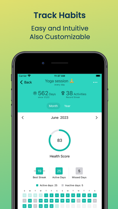 Habitabi - Habit tracking Screenshot