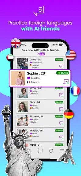 Game screenshot aiLango - Chat With AI Friends apk