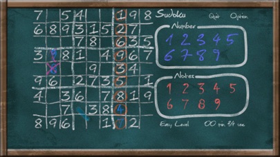 Sudoku on Chalkboard Screenshots