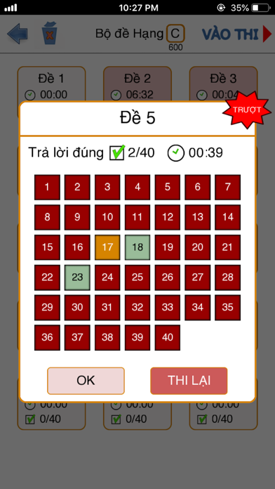 Ôn Thi Sát Hạch GPLX 600 Câu Screenshot