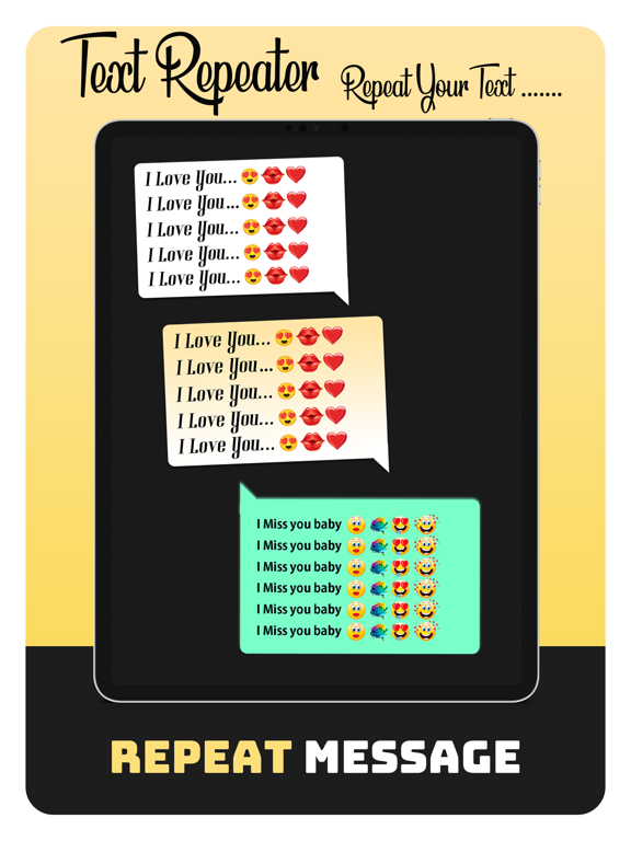 Text Repeater - Repeat Text 1K iPad screenshot 1 - Utilities app