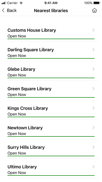 City of Sydney Library Screenshot