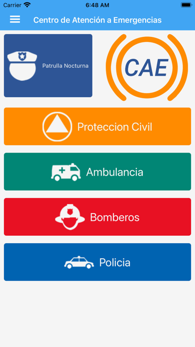 Centro de Atención Emergencias Screenshot