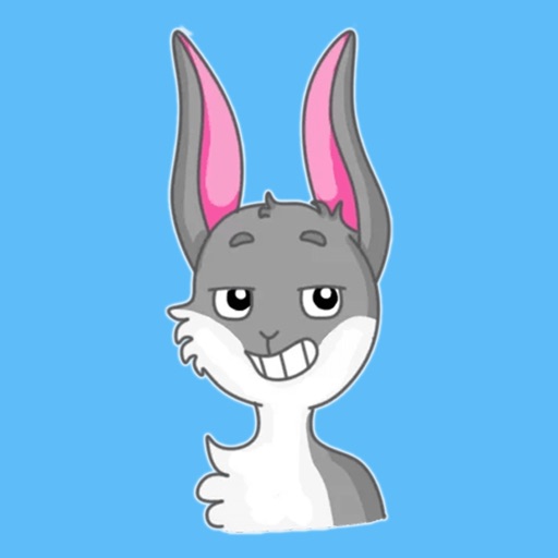 Funny Rabbit emoji & stickers icon