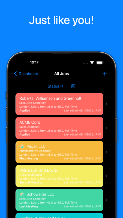 JobTrackr Screenshot