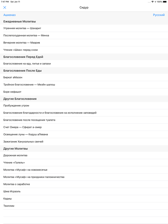 Сидур iPad screenshot 6 - Book app