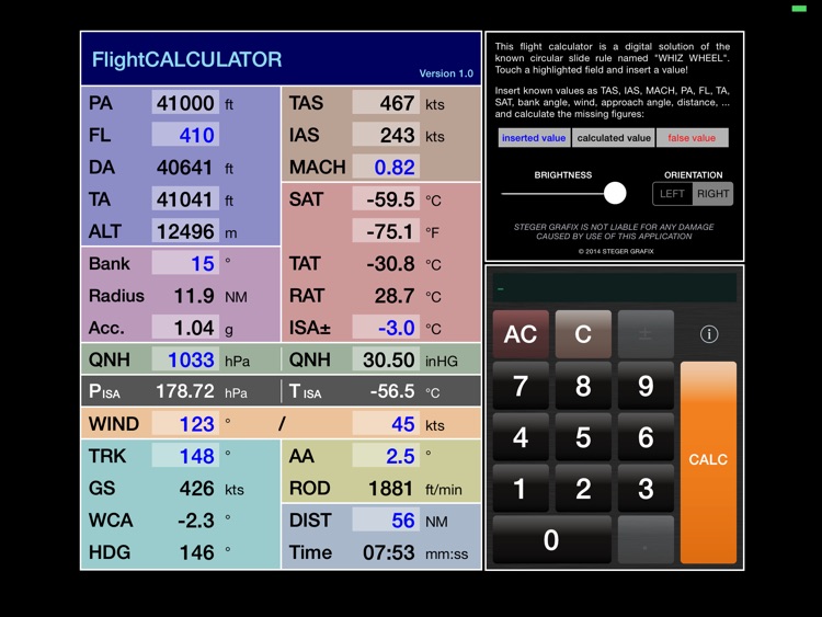 FlightCALC-HD