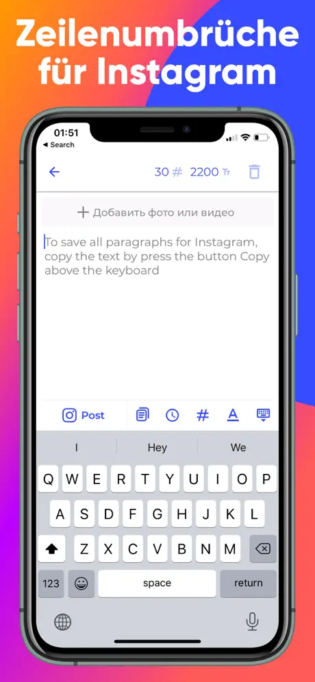 Postme - Planer für Instagram