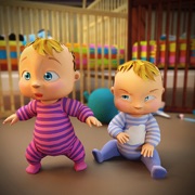‎新生 双胞胎 婴儿 母亲 游戏