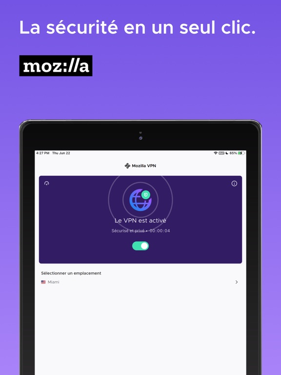 Screenshot #4 pour Mozilla VPN, sûr et privé