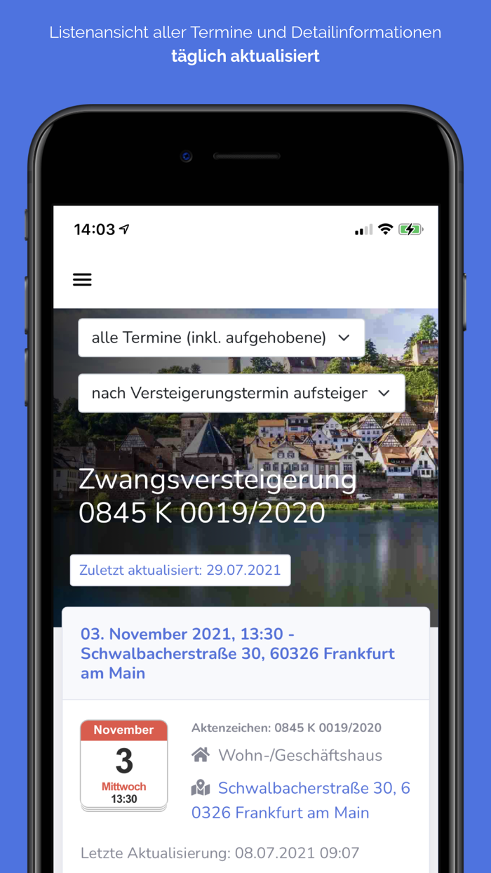 Zwangsversteigerungen zvgsuche