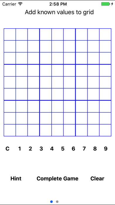 Sudoku Solve Screenshot