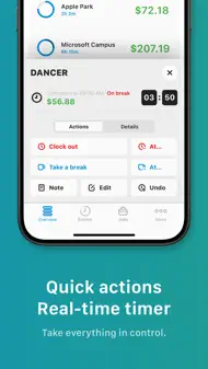 Tiny Hours Tracker, Time Clock iphone bilder 3