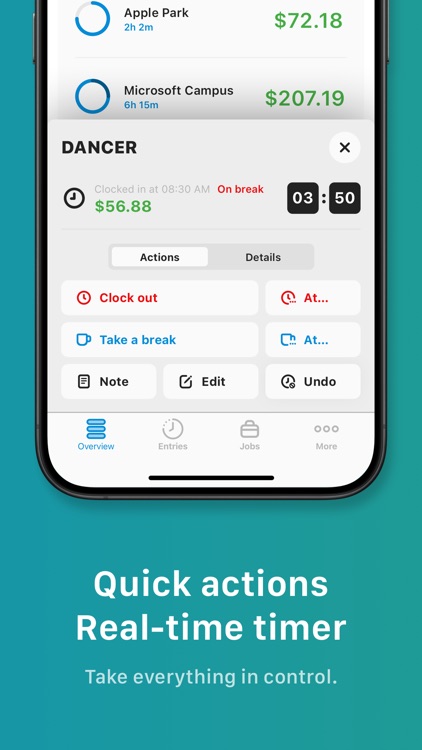 Tiny Hours Tracker, Time Clock screenshot-3