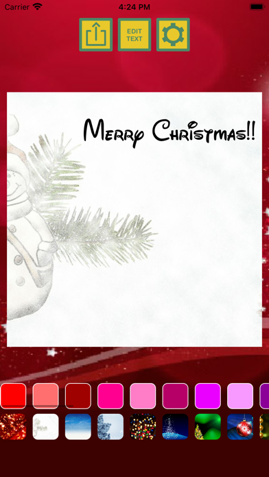 Christmas invitation cards Screenshot