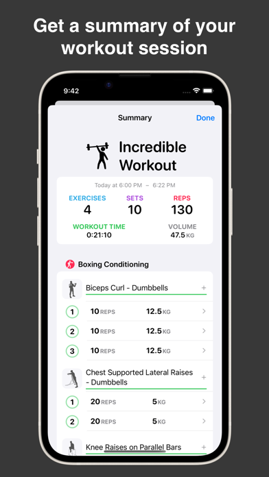 IncredibleWorkout Screenshot