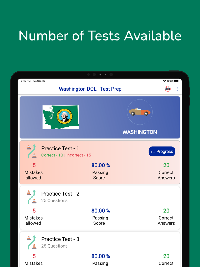 Washington DOL Permit Practice