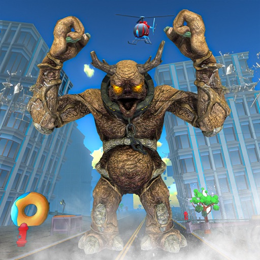 Giant Monster City Destruction Icon