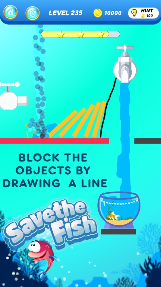 #3. Save The Fish - Physics Puzzle (iOS) Podle: Nirav Tank