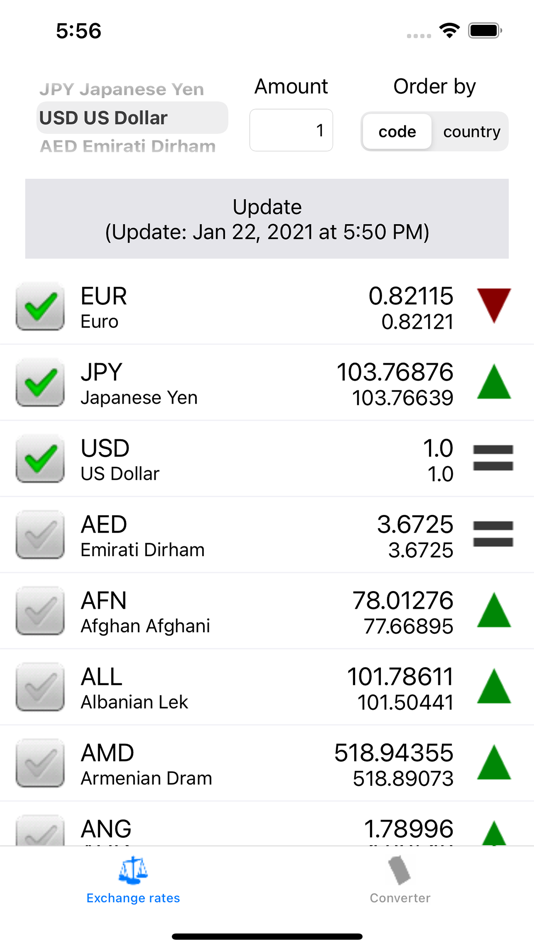 Exchange rate. All currency - 3.1 - (iOS)