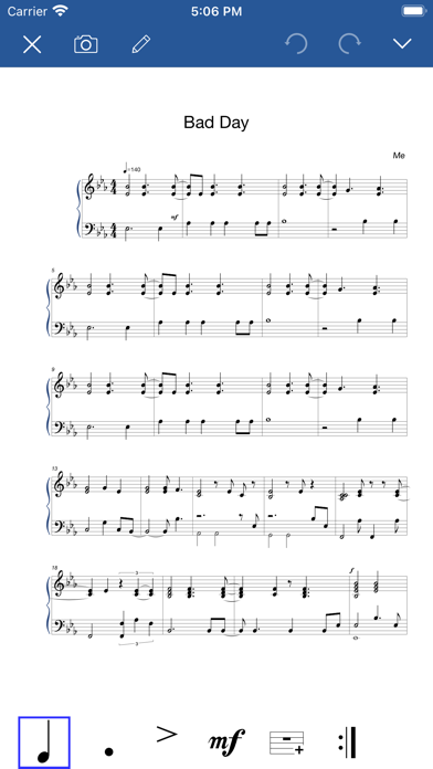 Notation Pad-Sheet Music Score