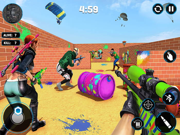Paintball Gun Shooting Games