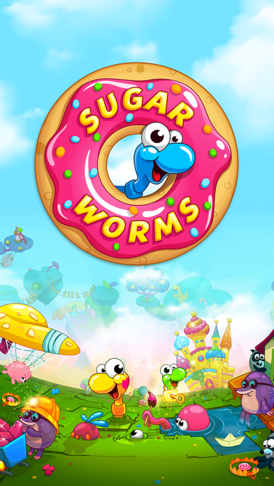 Sugar Worms: Match & Blast! Screenshot