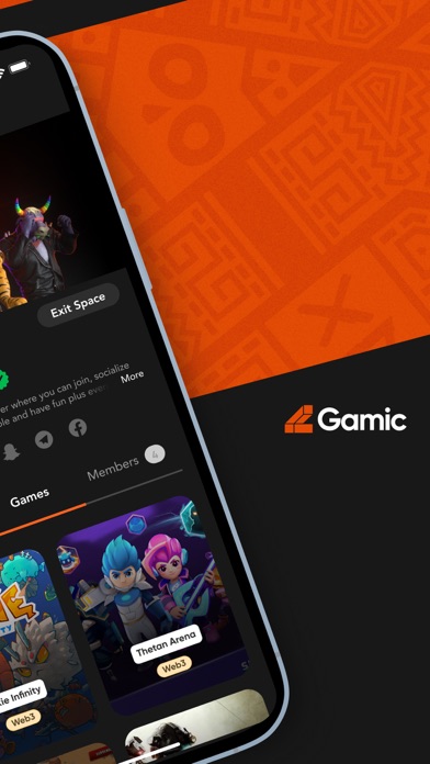 Gamic: Spaces, Chat & Connect Screenshot