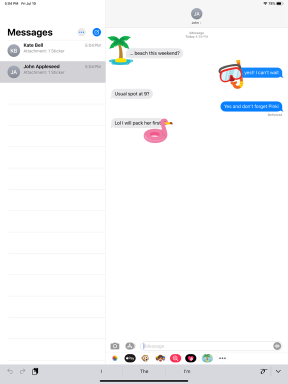 Screenshot #4 pour Summer Sun Sticker Pack